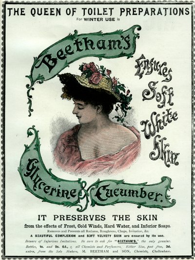 Beethams Glycerine and Cucumber Cream, 19th century by Unbekannt