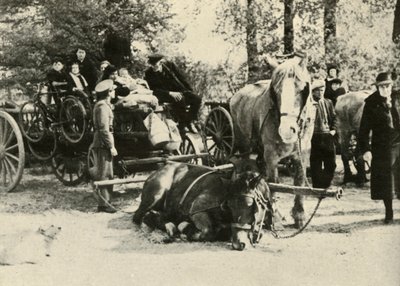Belgian Refugees on the Road, 1939-1940, 1941 by Unbekannt