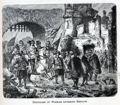 Bernhard of Weimar entering Breisach, 1882 by Unbekannt