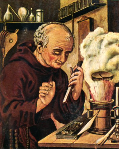 Berthold Schwarz in the 14th Century by Unbekannt