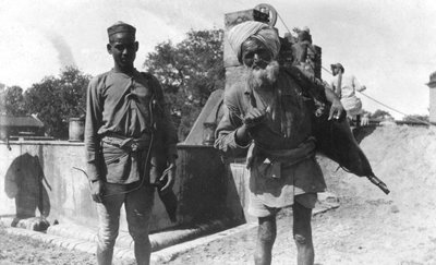 Bhistis, or water carriers, Agra, India by Unbekannt