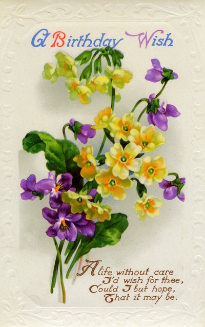 Birthday Card, c1934 by Unbekannt