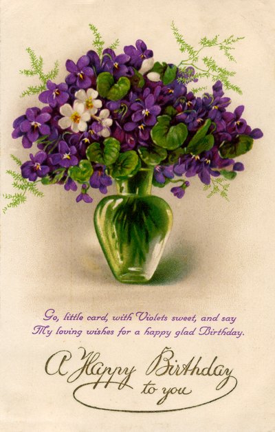 Birthday card by Unbekannt