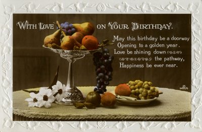 Birthday card, c1931 by Unbekannt