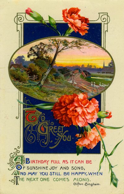 Birthday Postcard, c1911 by Unbekannt