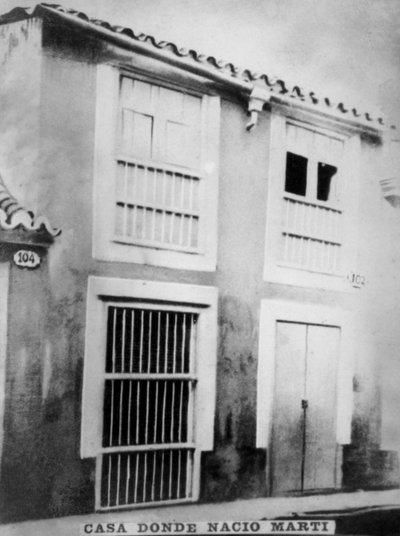 Birthplace of Jose Julian Marti Perez by Unbekannt