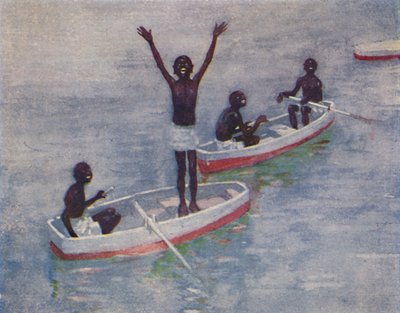 Black Boys at Barbados by Unbekannt