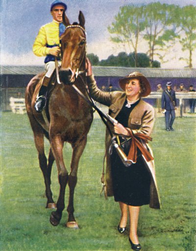Black Speck, Jockey: A. Richardson, 1939 by Unbekannt