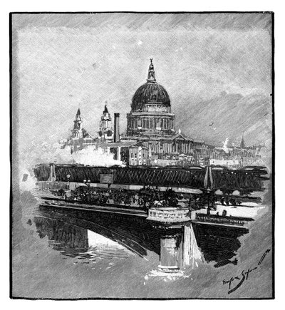 Blackfriars Bridge and St Paul