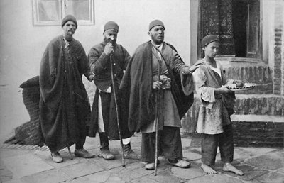 Blind Beggars of Tehran, Persia, 1902 by Unbekannt