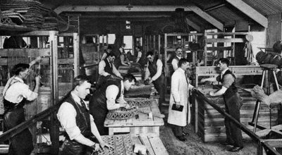 Blind mat-makers of St Dunstans, London by Unbekannt