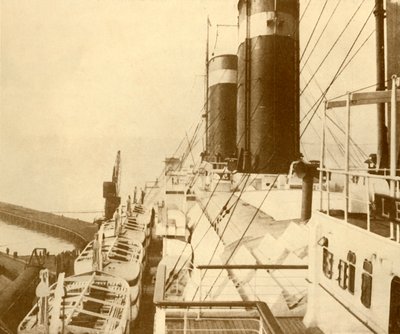 Boat Deck of the Leviathan by Unbekannt