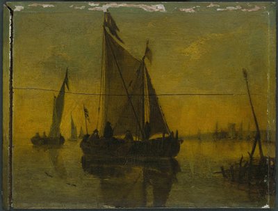 Boats in an Estuary by Unbekannt