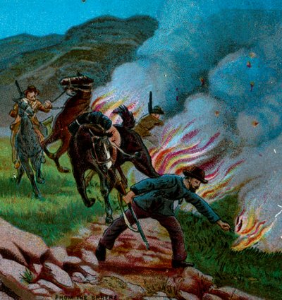 Boers Firing the Veldt, 1900 by Unbekannt