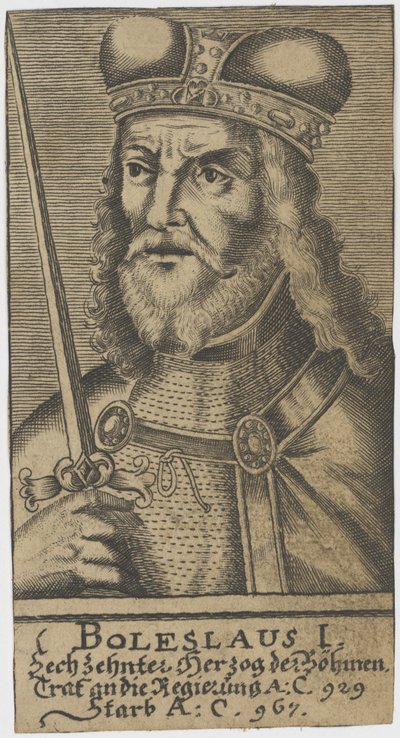 Boleslaus I the Cruel, Duke of Bohemia by Unbekannt