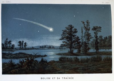 Bolide and Its Train by Unbekannt