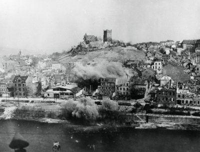 Bombardment of Bingen, Germany, March 1945 by Unbekannt