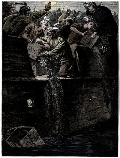 Boston Tea Party, 26 December 1773 by Unbekannt