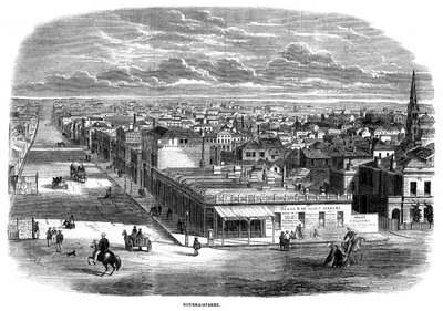 Bourke Street, Melbourne, Australia, 1863 by Unbekannt