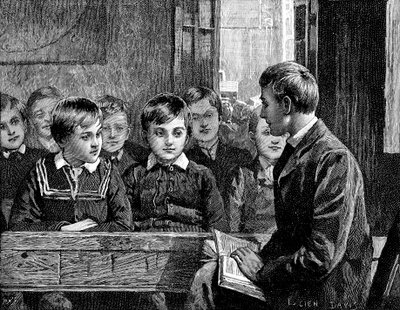 Boys class at an American Sunday School, 1890 by Unbekannt