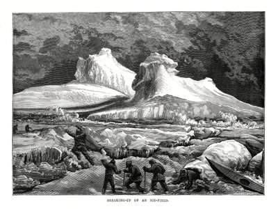 Breaking-up of an Ice-Field, 1877 by Unbekannt