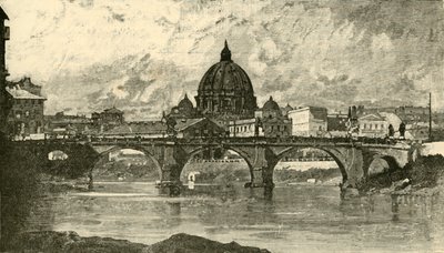 Bridge of St. Angelo, Rome by Unbekannt