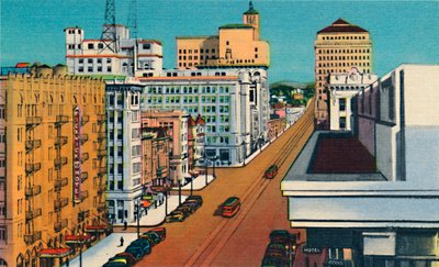 Broadway, San Diego, California, c1941 by Unbekannt