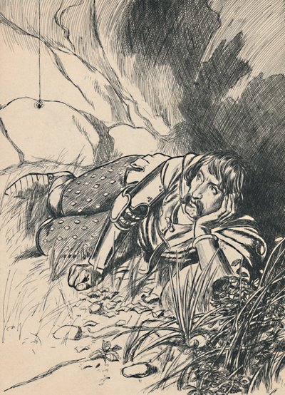 Bruce Watching the Spider, c1907 by Unbekannt