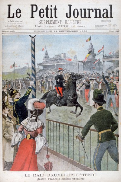 Brussels to Ostend Horse Race by Unbekannt