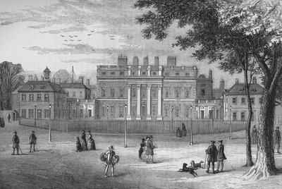 Buckingham House, Westminster, London, in 1775 by Unbekannt