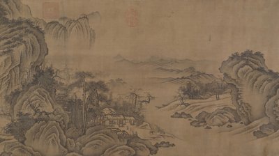 Buddhist Temples amid Autumn Mountains, 14th century by Unbekannt