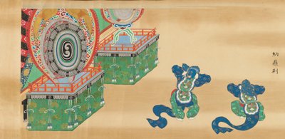 Bugaku Scroll, 17th century by Unbekannt