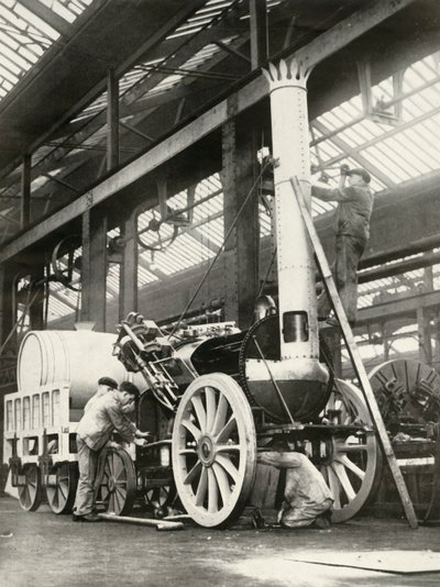 Building the Rocket, 1935 by Unbekannt