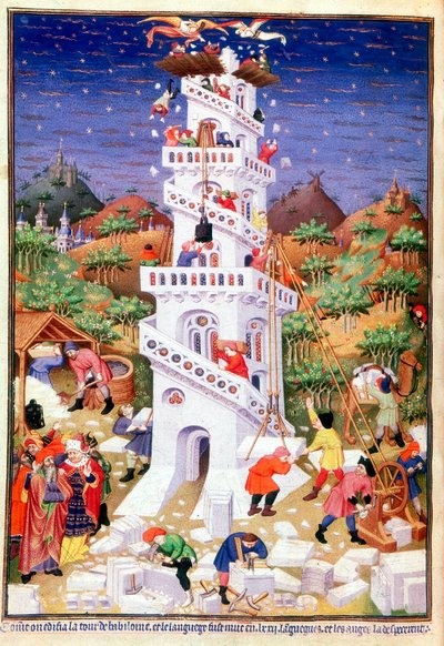 Building the Tower of Babel by Unbekannt