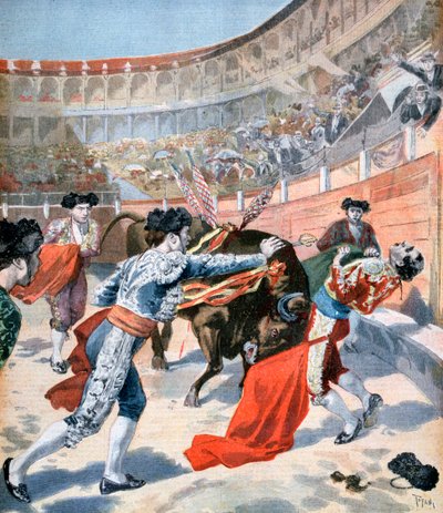 Bullfight in Madrid, Spain by Unbekannt
