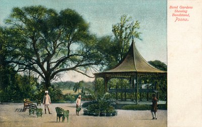 Bund Gardens Showing Bandstand, Poona, c1900 by Unbekannt
