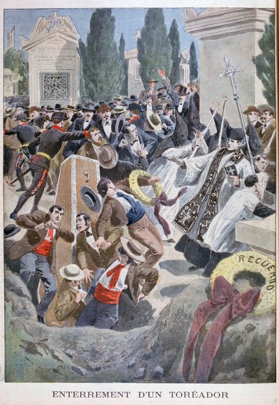 Burial of a toreador, Madrid by Unbekannt