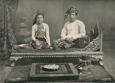 Burmese Prince and Princess by Unbekannt