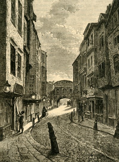 Butchers Row in 1800 by Unbekannt