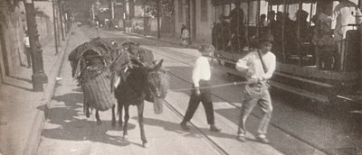 By Tram and Mule by Unbekannt