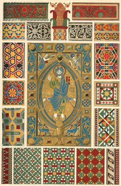 Byzantine Incrusted Enamel, Marble Mosaic, Glass Mosaic by Unbekannt