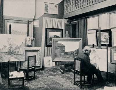 C. Cazin in his Studio by Unbekannt