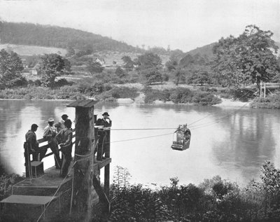 Cable Ferry, near La Colle, Pennsylvania, USA, c1900 by Unbekannt