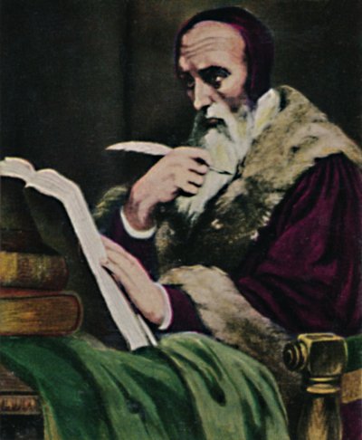 Calvin 1509-1564 - Painting by Scheffer, 1934 by Unbekannt