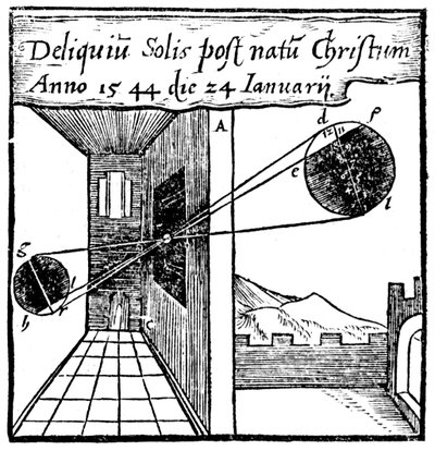 Camera obscura, 1561 by Unbekannt