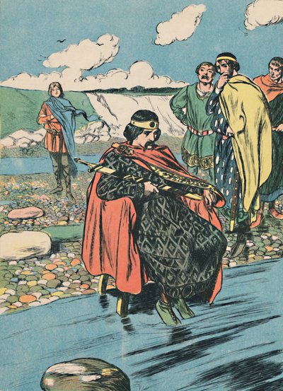 Canute Orders the Tide to Stop, c1907 by Unbekannt