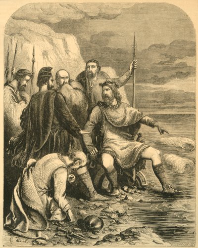Canute Reproving the Flattery of his Courtiers by Unbekannt