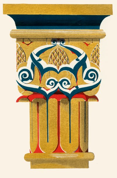 Capital of Columns, Court of Fishpond, 1907 by Unbekannt