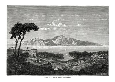 Capri Seen from Massa Lubrense, Italy by Unbekannt