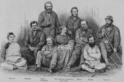 Captain Cameron and the other Abyssinian Captives, c1864 by Unbekannt